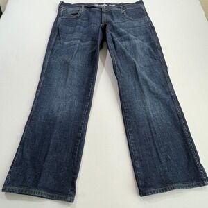 Wrangler Retro Jeans Relaxed Boot Dark Wash Denim Cowboy‎ Mens 40x31 (Tag 40x32)